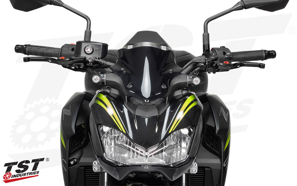 Designed to match the naked styling of the Kawasaki Z900.