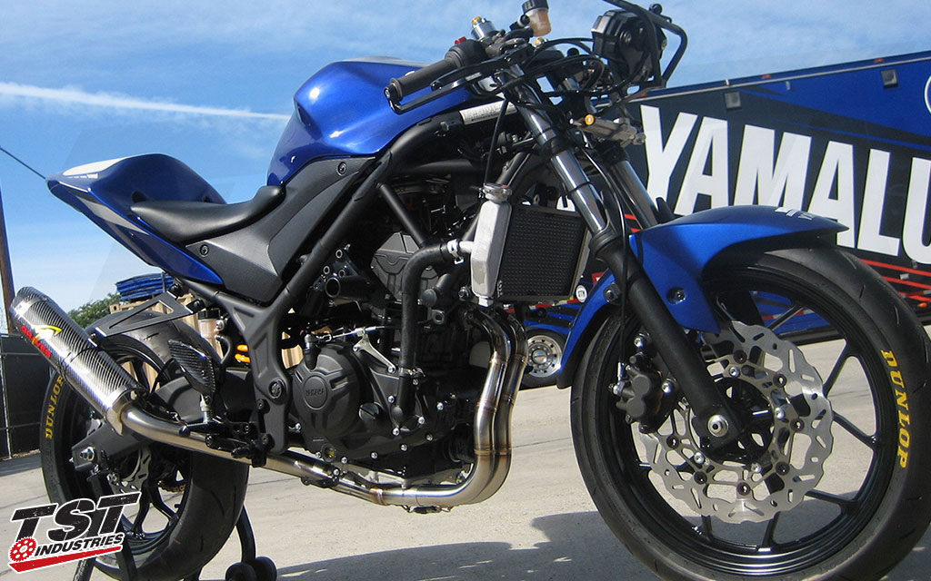 Race developed technology is used on the Graves Yamaha R3.