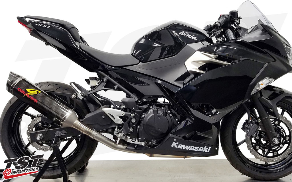 Improves sound, looks, and performance of the Kawasaki Ninja 400