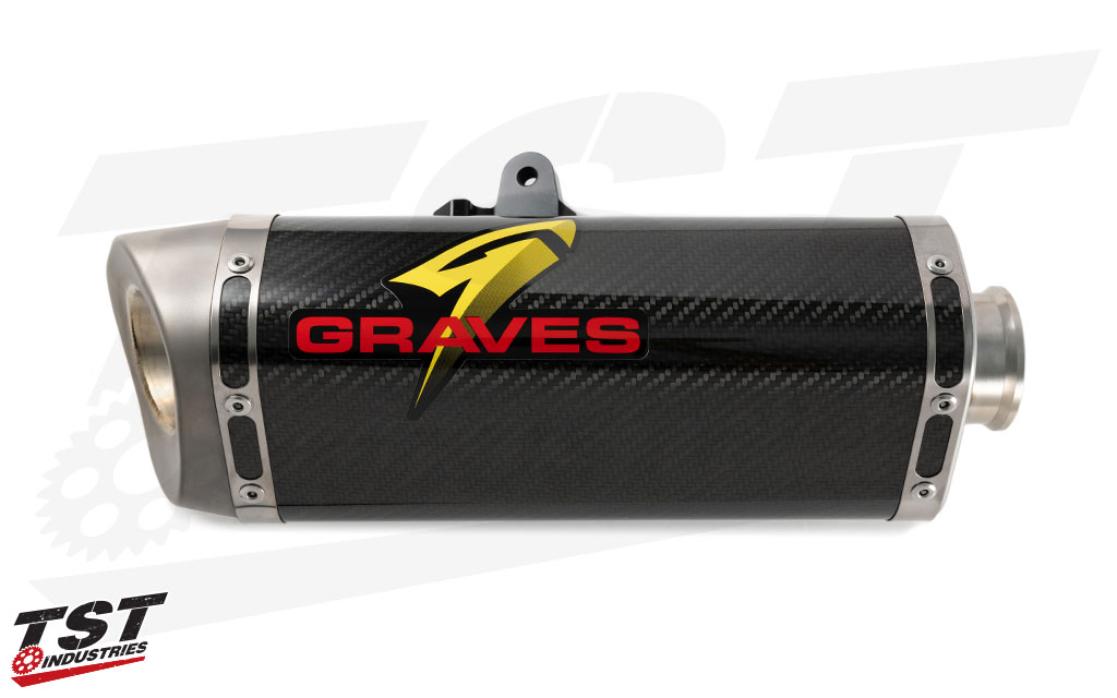 Graves Motorsports Cat-Back Slip-On Carbon Fiber Exhaust for Yamaha R6 2006-2020