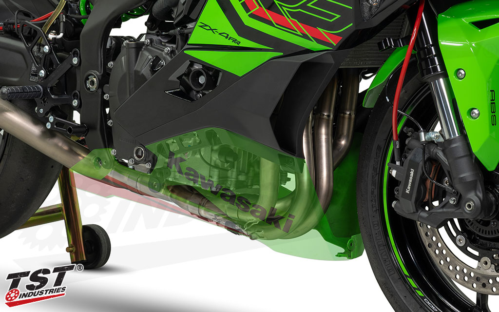 Titanium headers and high-quality manufacturing elevate the performance of your 2023+ Kawasaki ZX-4RR.