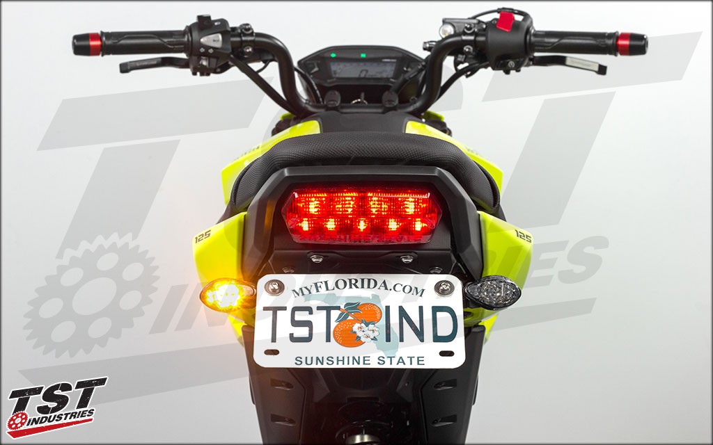Compatible with the Stock Location mounting TST Fender Eliminator.