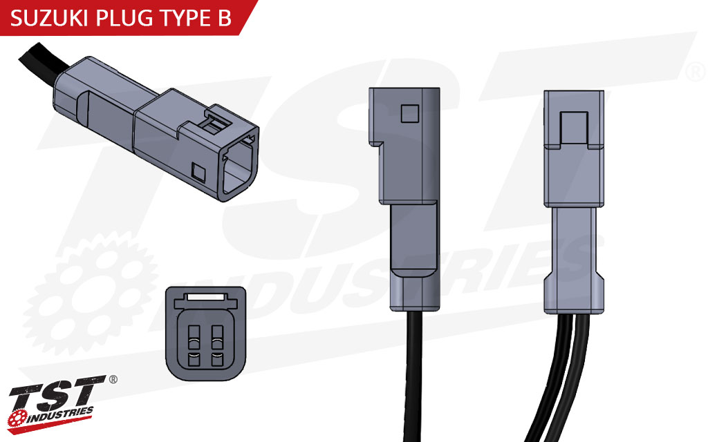 Diagram of OEM-style Suzuki plug.
