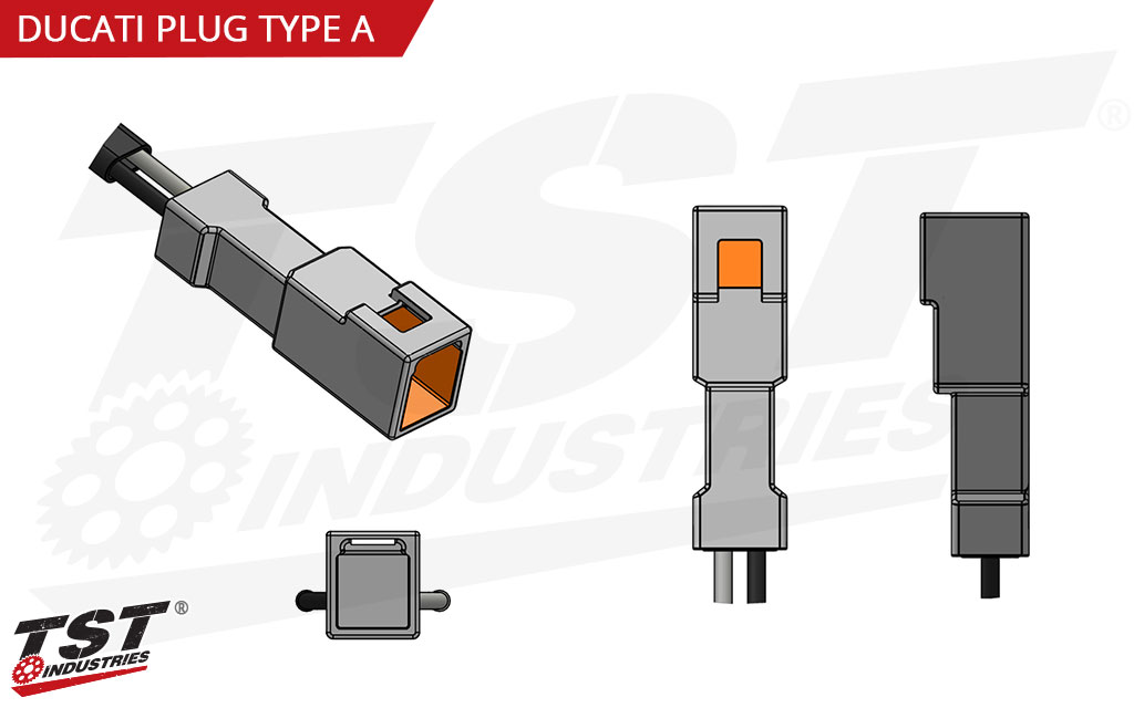 OEM style Ducati turn signal connector - check applications.