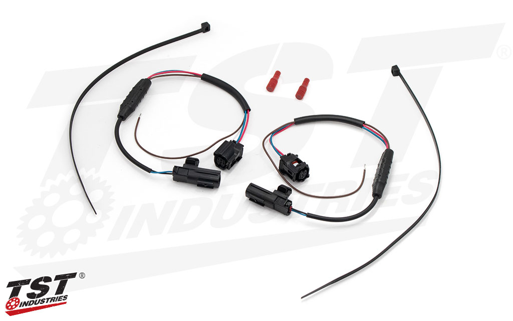 What's included in the TST DRL to Turn Signal Harness Converter for Yamaha YZF-R9 2025+