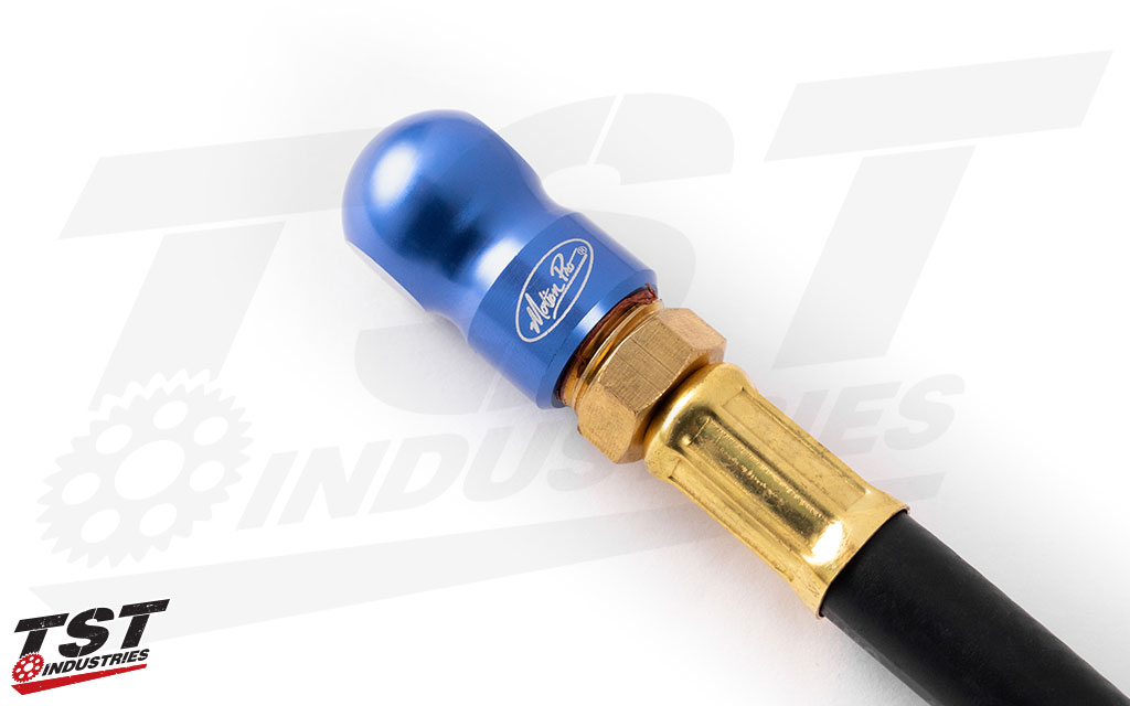 Motion Pro's Pro Air Chuck provides continuous tire pressure readings.