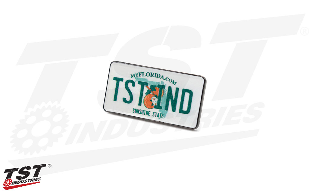 TST Industries Florida License Plate Enamel Pin