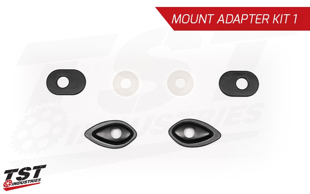 Included Pod Turn Signal Mounting Plates.