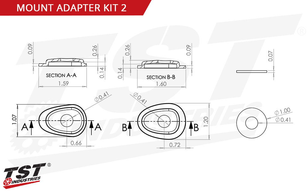 Mount Kit 2 is typically used on Yamaha motorcycles. 