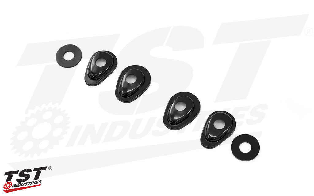 Slim and low-Profile mount adapter plates provide a secure fitment when mounting Pod Turn Signals on your KXL.