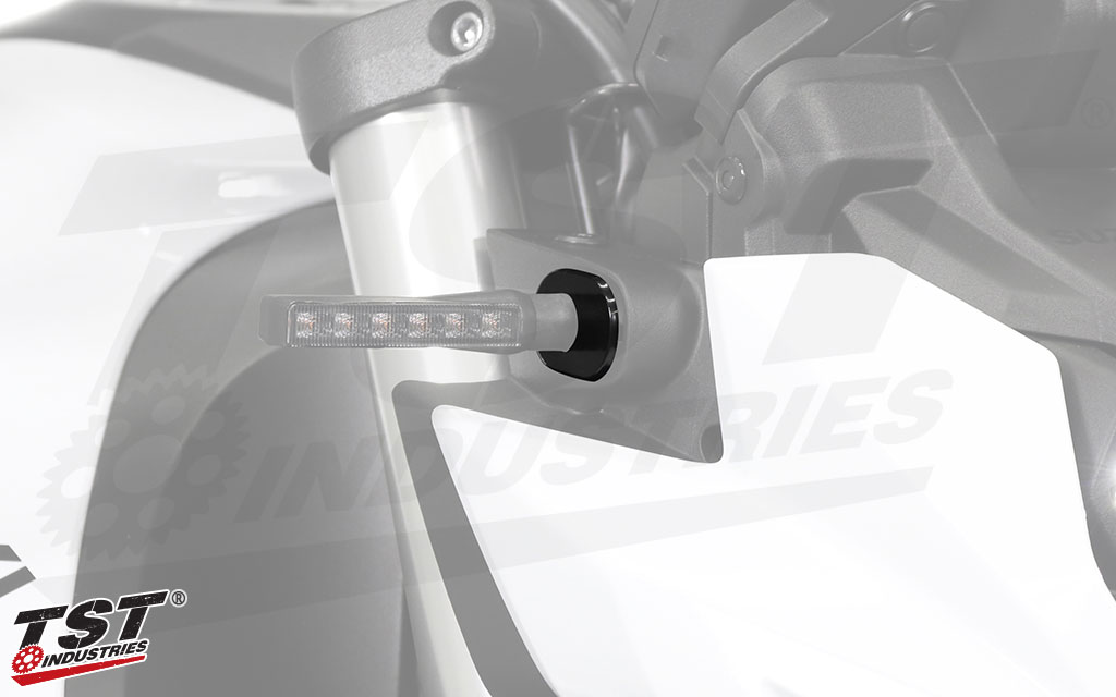 Securely mount your aftermarket turn signals with this easy to install kit.
