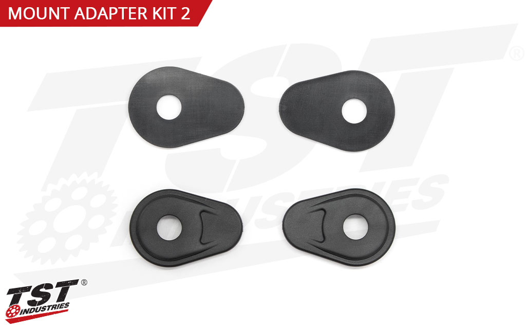 Sold as a set to ensure both left and right turn signals are securely mounted on your motorcycle.