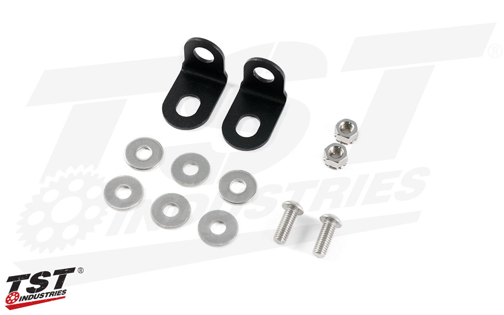 What's included in the TST Industries Pod Signal to License Plate Mounting Kit.
