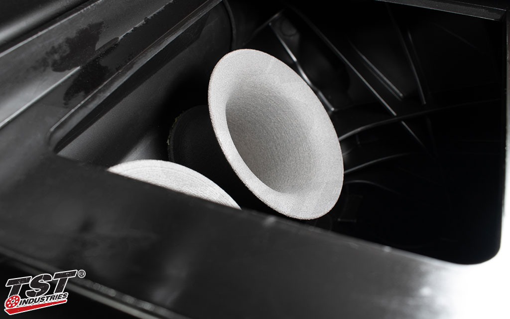 Crafted from chemical resistant material to withstand harsh racing conditions.