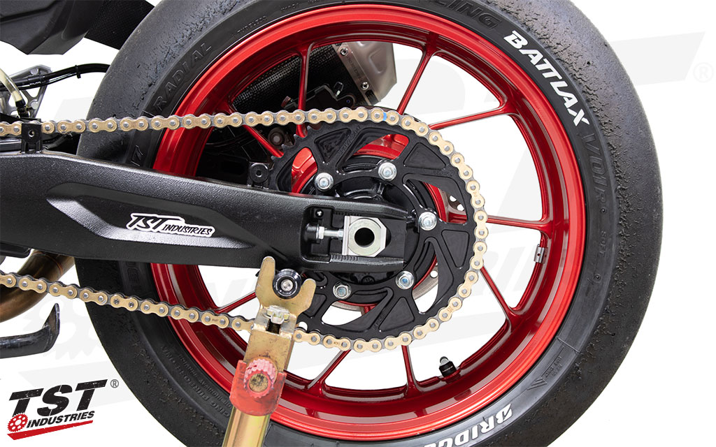 Drop significant weight from your drivetrain to increase performance on your Suzuki with a TST WORX Sprocket.