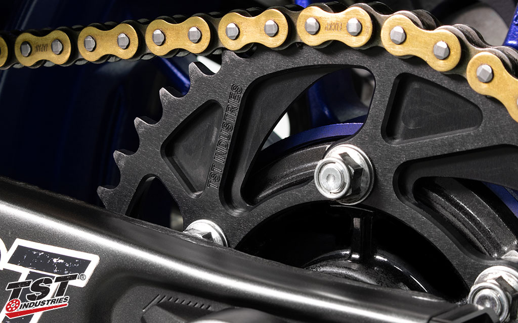 Upgrade to a lightweight and durable rear sprocket on your Yamaha FZ-09 / MT-09 / XSR900.