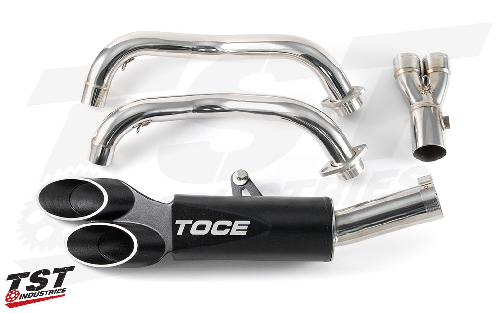 Toce Razor Tip Full Exhaust System for Yamaha 2015+ FZ-07 / MT-07 and 2016+ XSR700