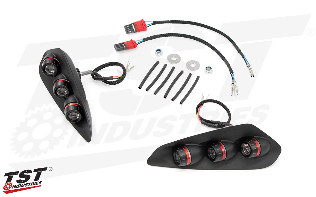 What's included in the TST In-Tail LED Integrated Tail Light for the 2023+ BMW S1000RR.