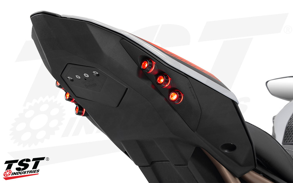 Upgrade your 2021+ BMW S1000R with the TST Industries LED Integrated Tail Light.