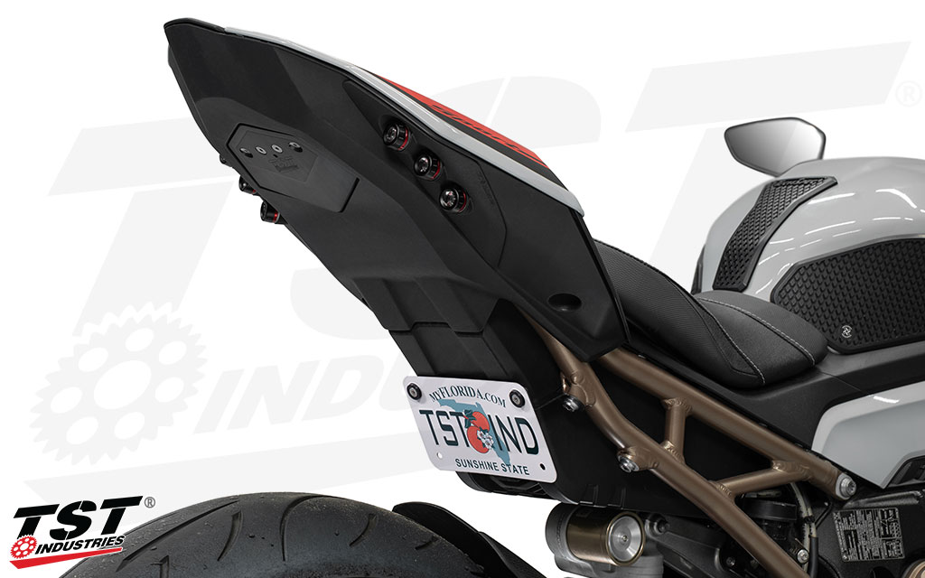 Designed excluively by TST Industries specifically for the 2021+ BMW S1000R.