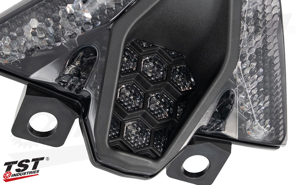 TST Industries LED Integrated Tail Lights have high quality construction, both inside and out.