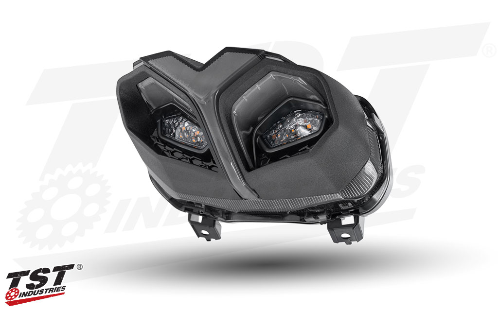 TST Industries Programmable and Sequential LED Integrated Tail Light for the 2021-2023 Yamaha MT-09.