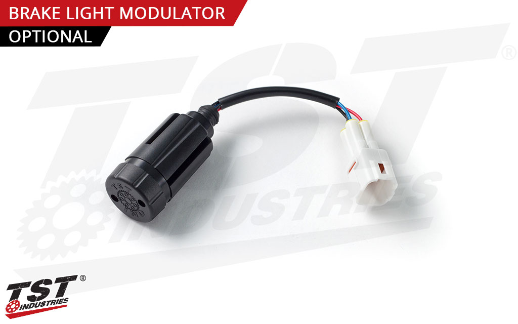 Add the optional TST Brake Light Modulator to enable programmable light modes to the brake light functions.