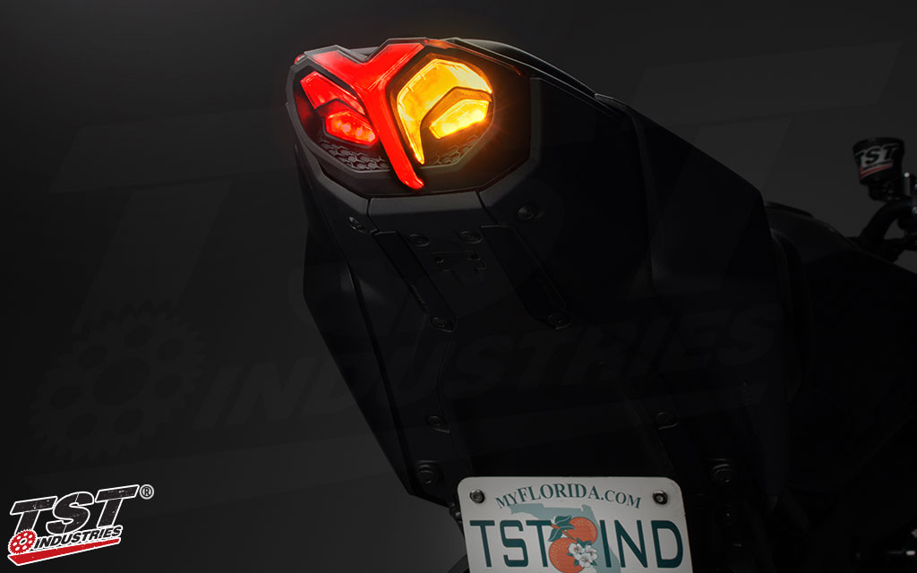 TST Programmable And Sequential LED Integrated Tail Light For Yamaha MT-09 2024+