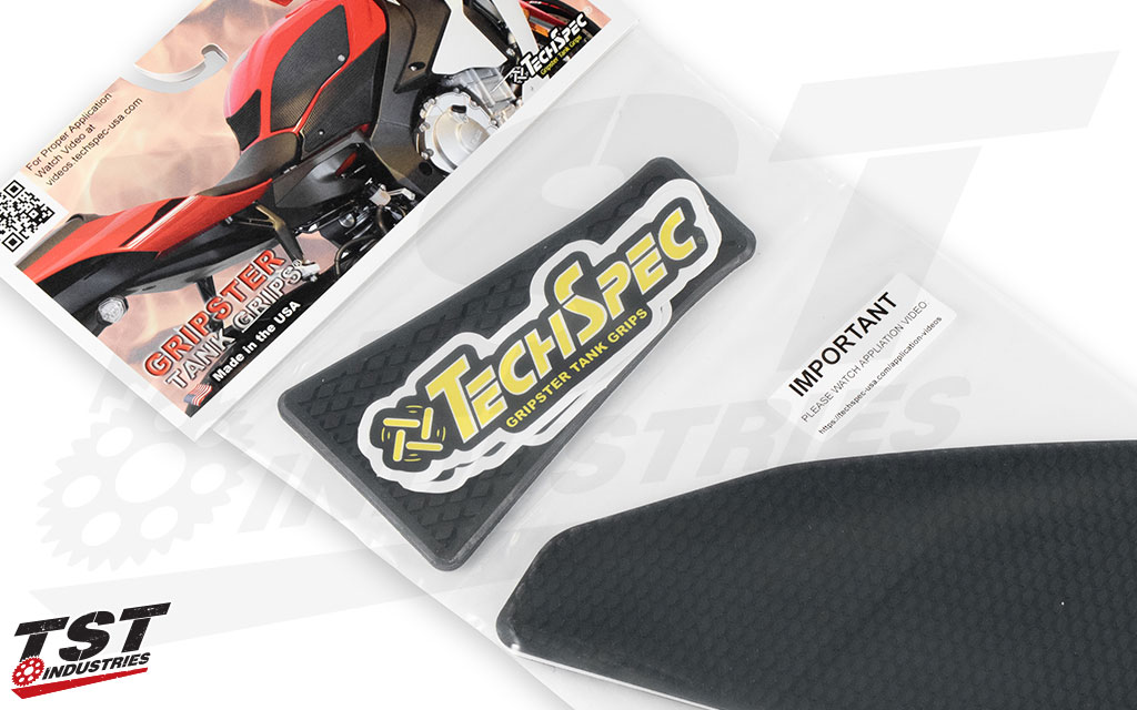 TechSpec's Snakeskin kit includes a center tank protector.