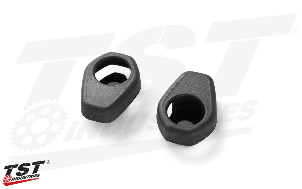 Included Front Turn Signal Mount Adapters for the 2019+ Honda CB650R.