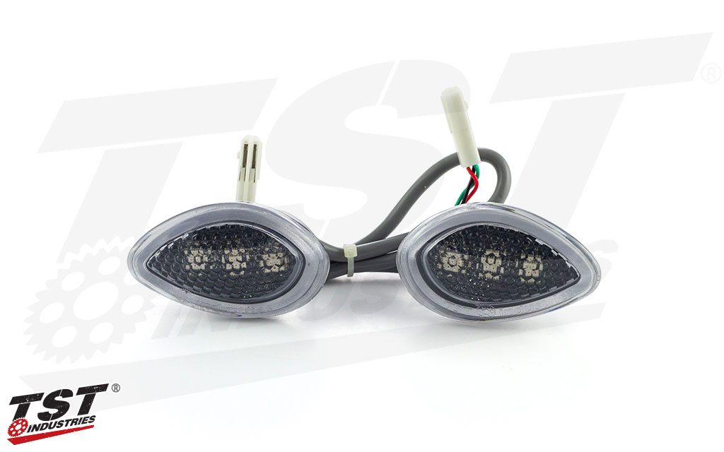 What's Included in the TST LED HALO-1 Front Flushmount Turn Signals for the Honda 2007-2012 - Smoked Lens