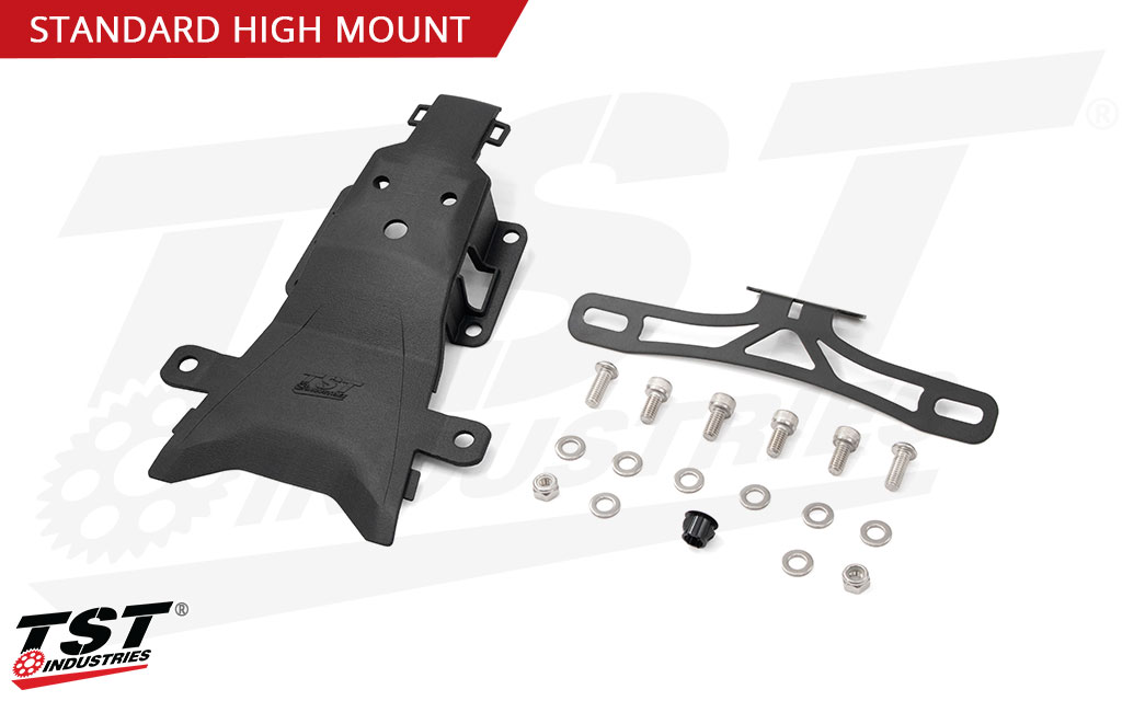 What's Included in the TST Elite-1 Fender Eliminator for Yamaha MT-07 2025+ - Standard High Mount