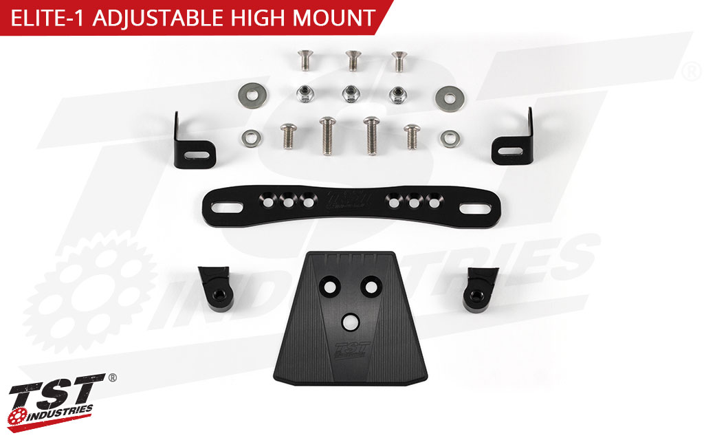 What's included in the Elite-1 Adjustable High Mount Fender Eliminator Kit.