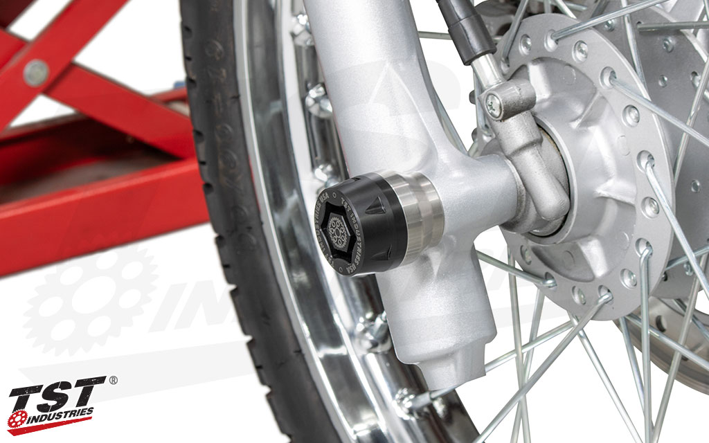 protect your XR150L front forks, brake assembly, and more with easy to install crash protection.