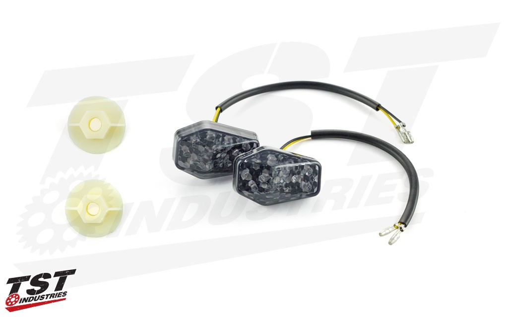 Smoked LED Front Flushmount Turn Signal for the Suzuki DRZ400S / DRZ400M.