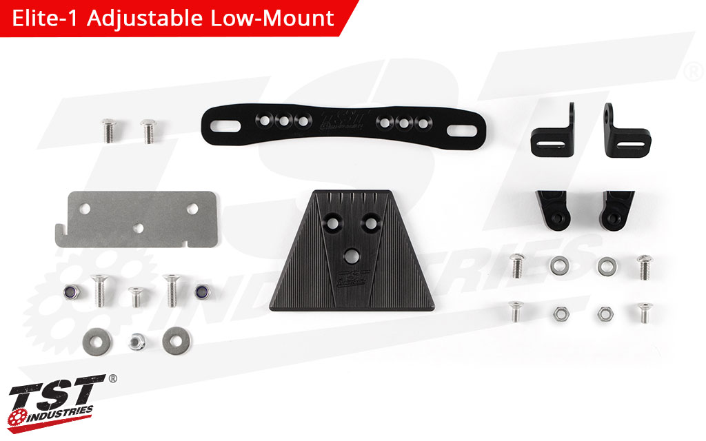 Elite-1 Adjustable Low-Mount Fender Eliminator - Adjustable, Includes Undertail Closeout.