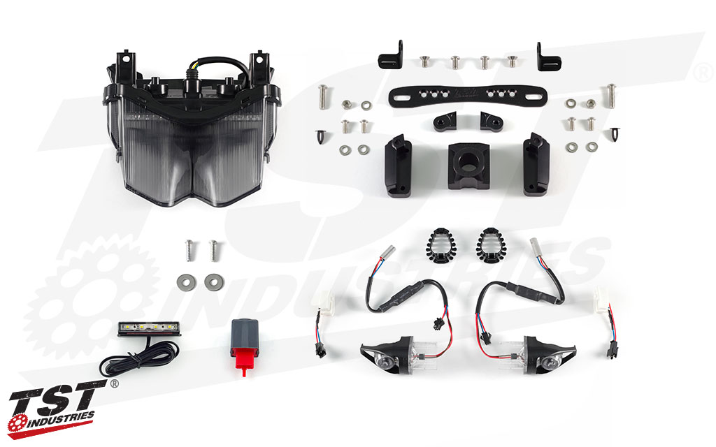 Hyperpack Bundle for Yamaha FZ-09 / MT-09 2017-2020 (Options Selected: Smoked Tail Light, Adjustable Bracket, Amber HALO)