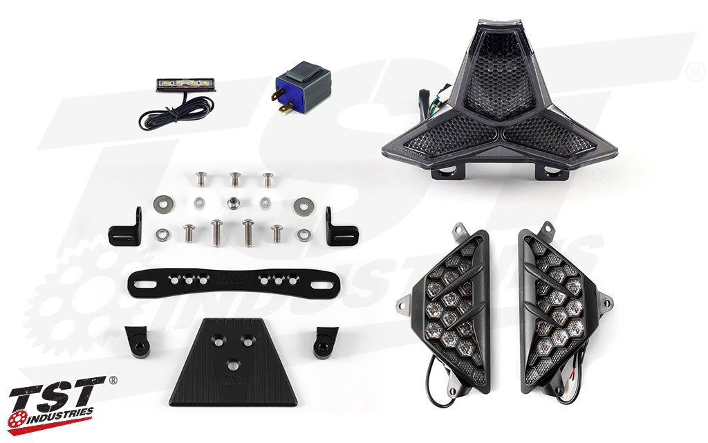 Hyperpack Bundle for Kawasaki Ninja 400 2018-2023 (select options shown)