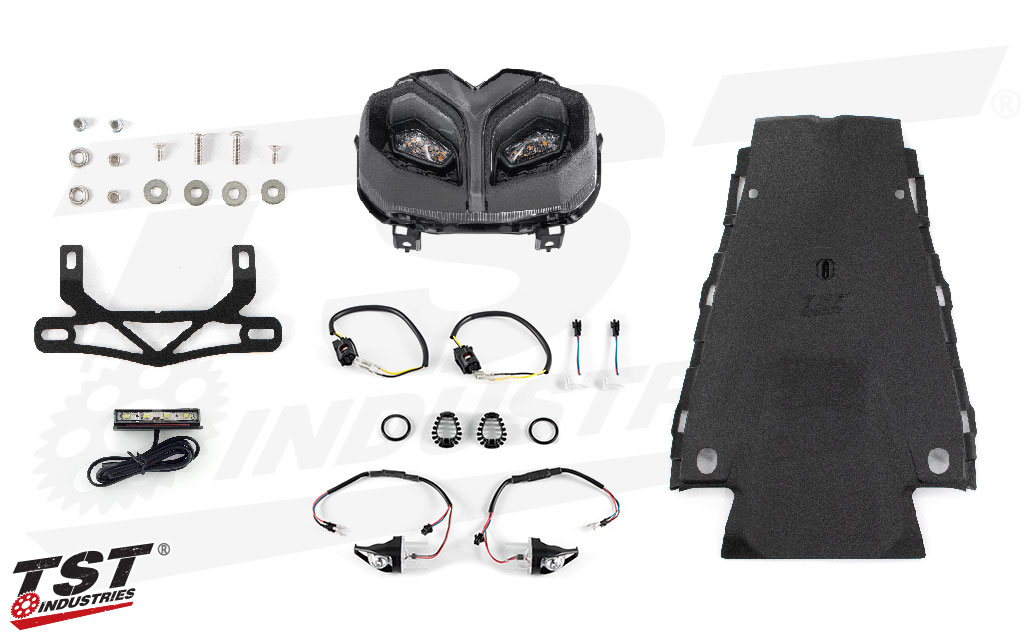 Hyperpack Bundle for Yamaha MT-09 2021+ (Low Mount Elite-1 Fender Eliminator Shown)