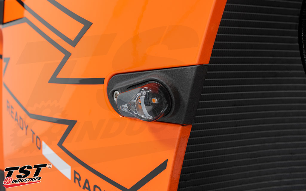 Sleek and low-profile design.