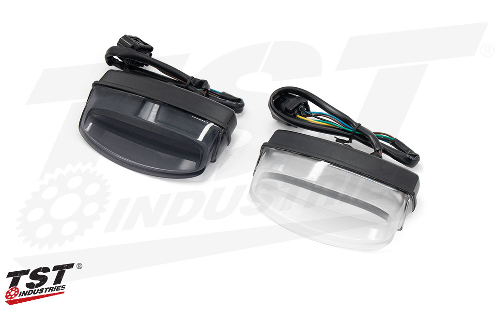 Choose between smoked or clear tail light.