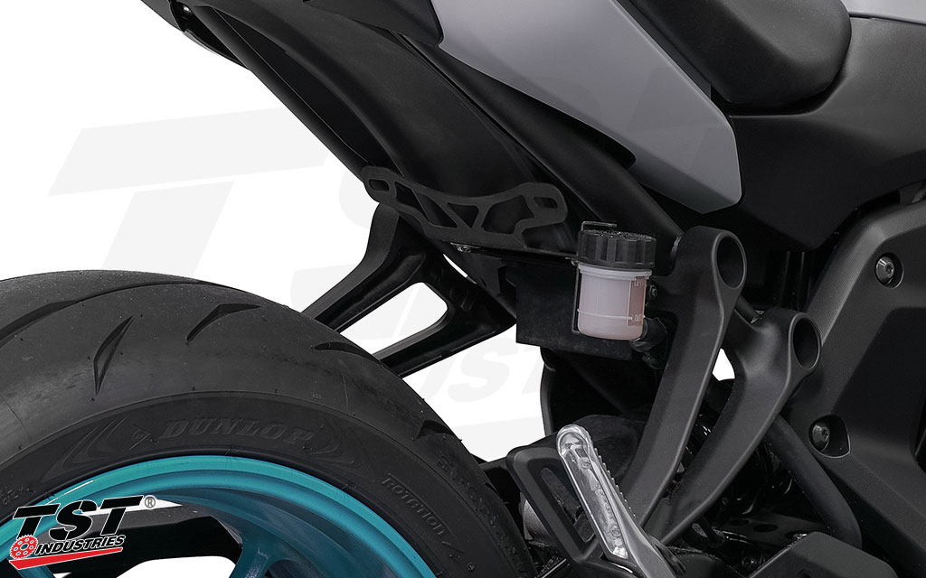 Fixed angle plate is made from stainless steel with a durable black powder coat finish.