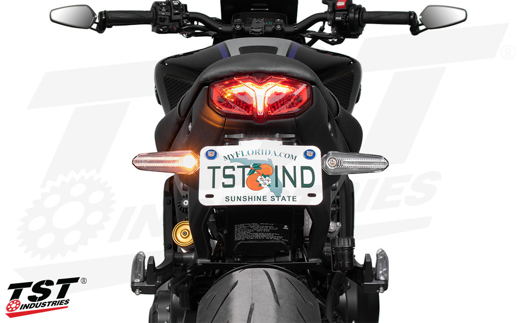 Works with the TST Industries Elite-1 High Mount Fender Eliminator.