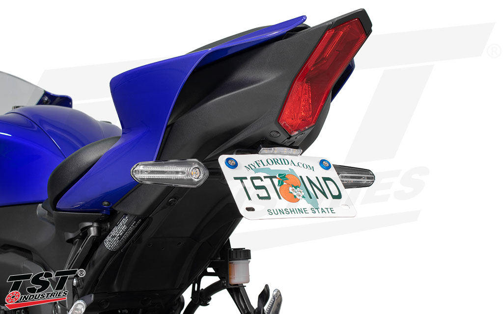 Remount the OEM Yamaha YZF-R7 rear turn signal on your TST Elite-1 High Mount Fender Eliminator.
