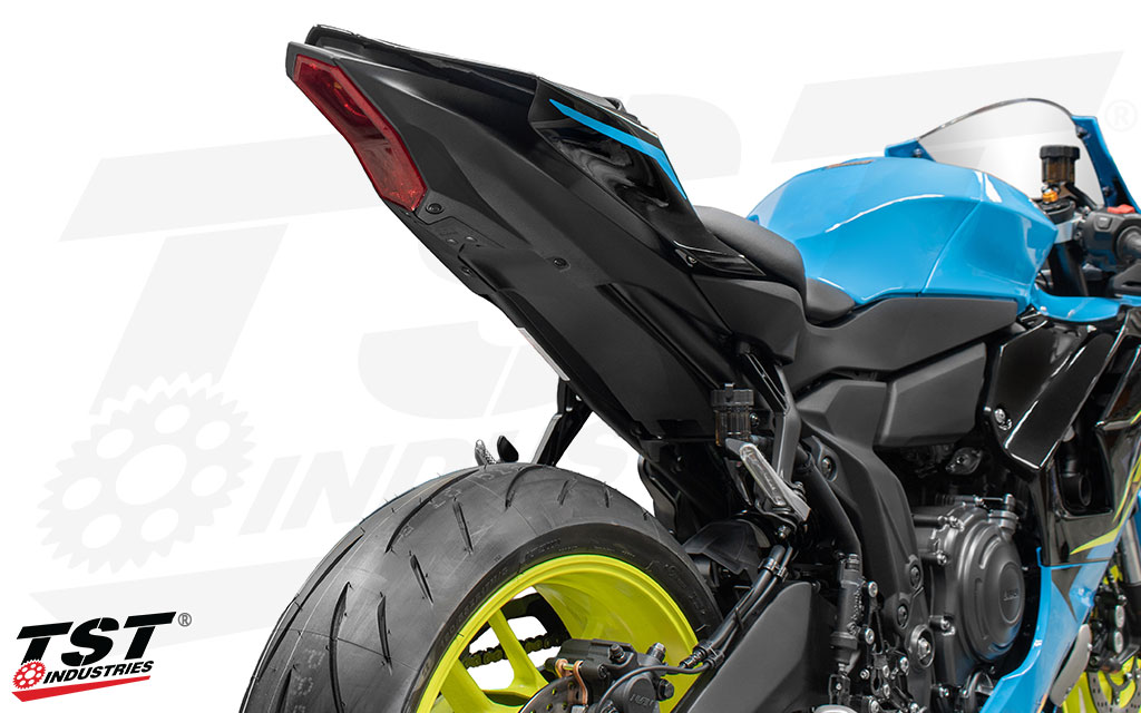 TST Industries Undertail Closeout installed on the 2026 Yamaha R7.