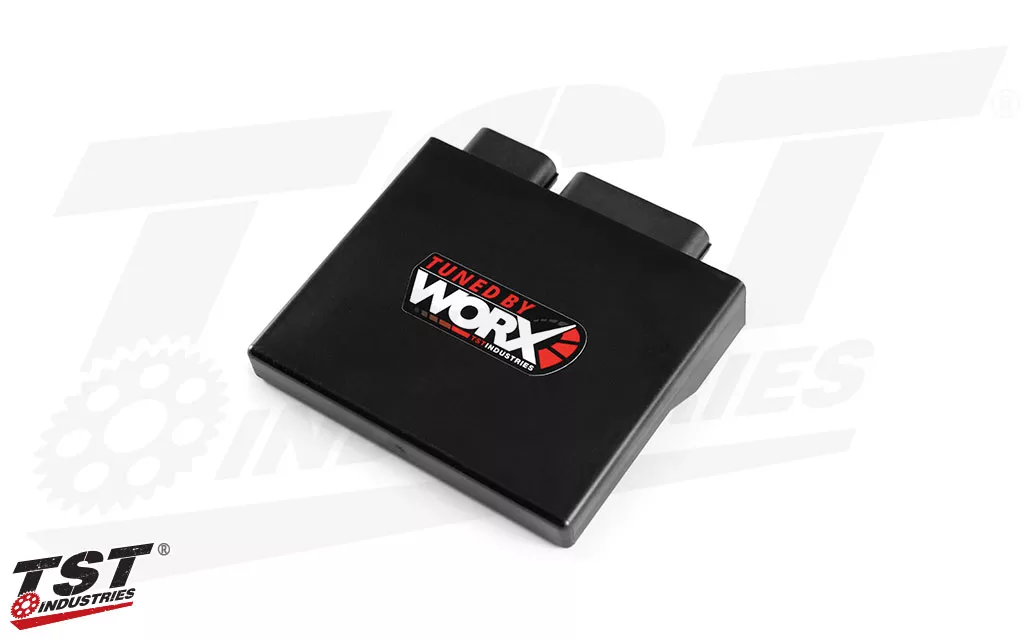 The TST WORX Stage 2 Tune optimizes your ECU for the new Ninja 500 performance hardware.