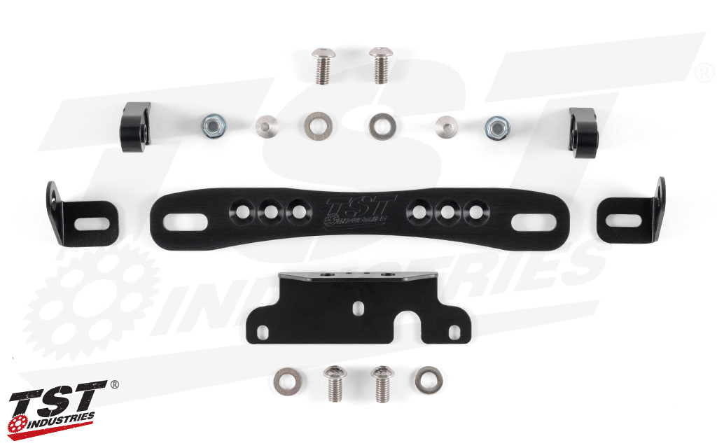 Upgrade to the Adjustable license plate bracket to choose the license plate angle that fits your style.