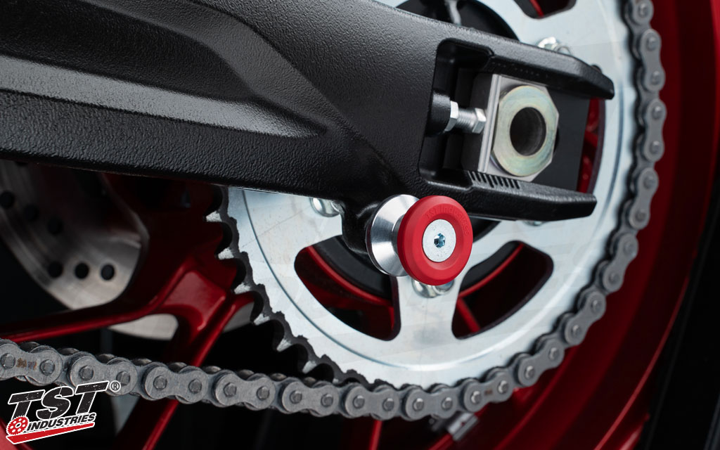 Upgrade your TST Swingarm Spools with a pop of color!