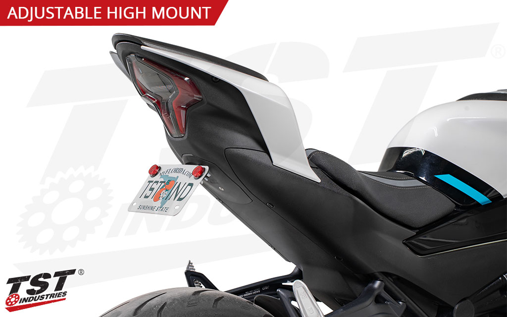 Adjust the license plate angle on your tail tidy kit to fit your style.