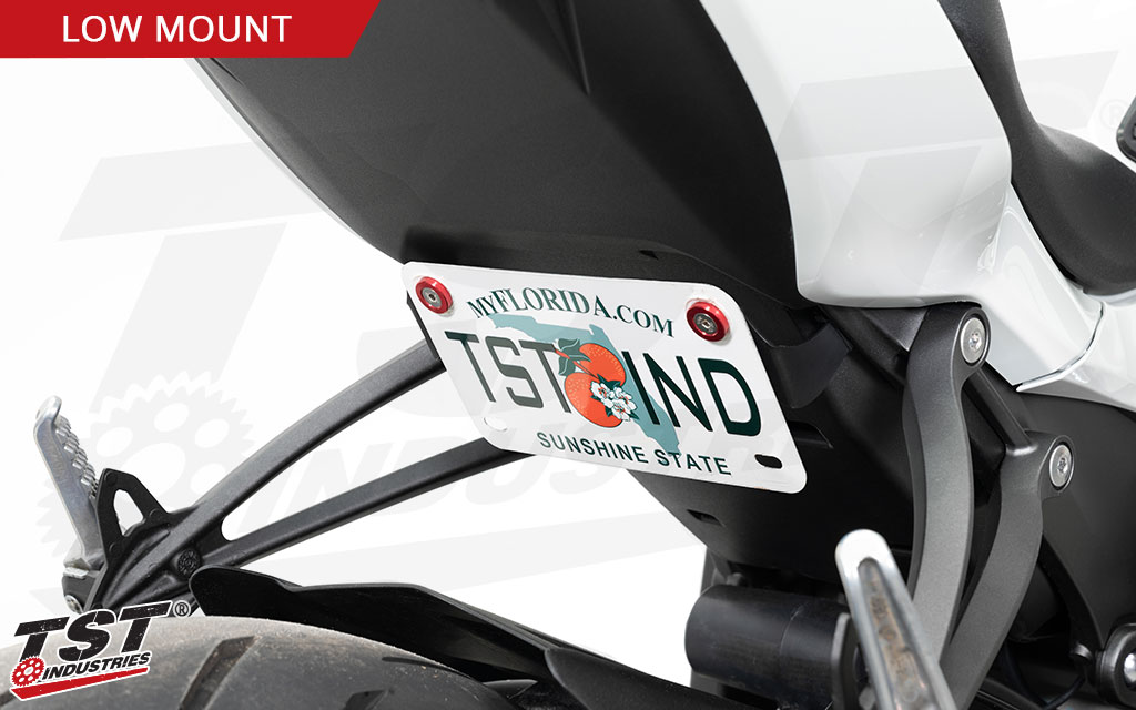 Mount Your License Plate In A Tucked Low Position.